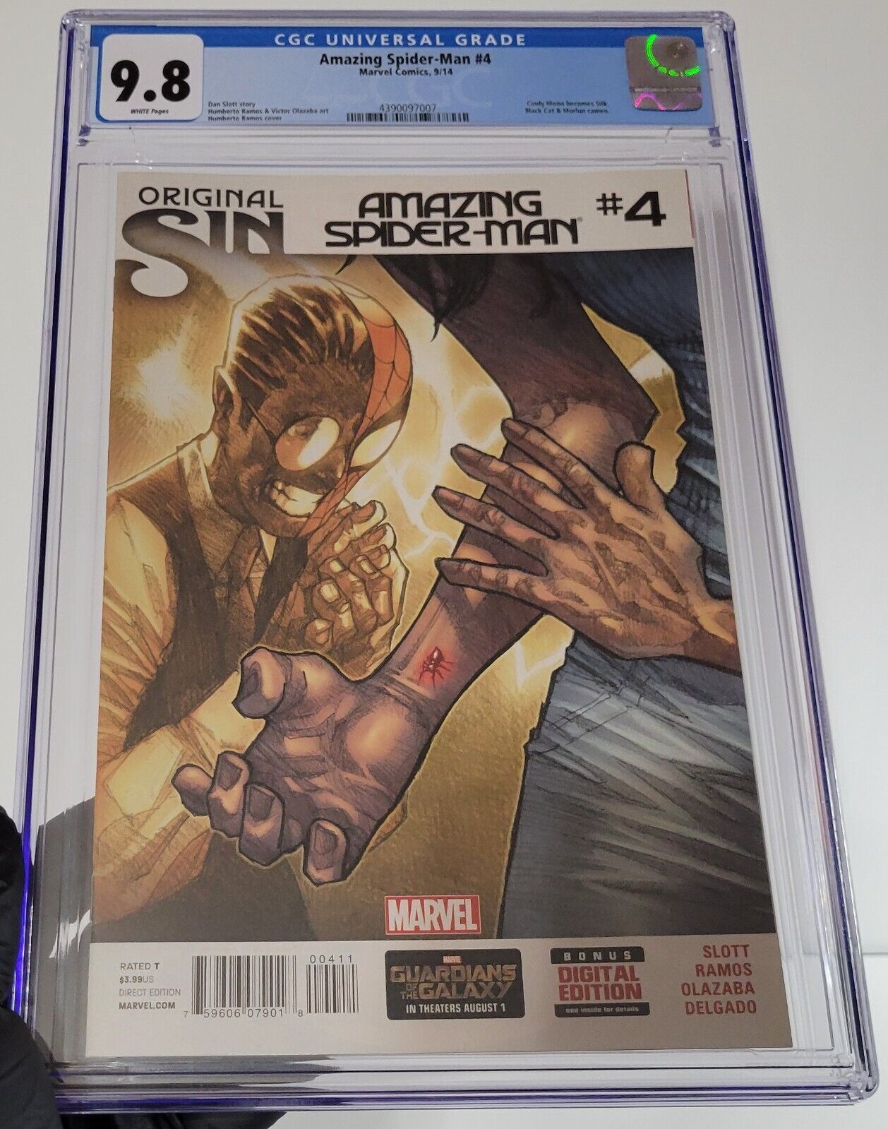 Amazing Spider-Man #4 CGC 9.8 WP 1st Cindy Moon Silk Marvel Comics 2014
