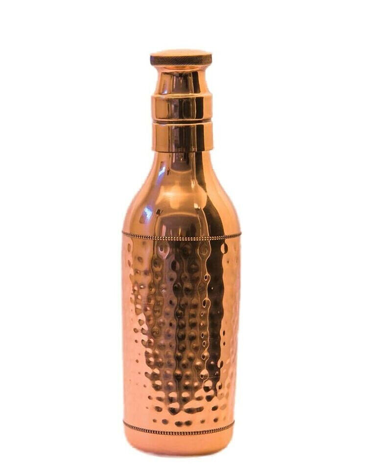 Handmade Pure Copper Champion Water Bottle 1.5ltr for Ayurvedic Health Benefits