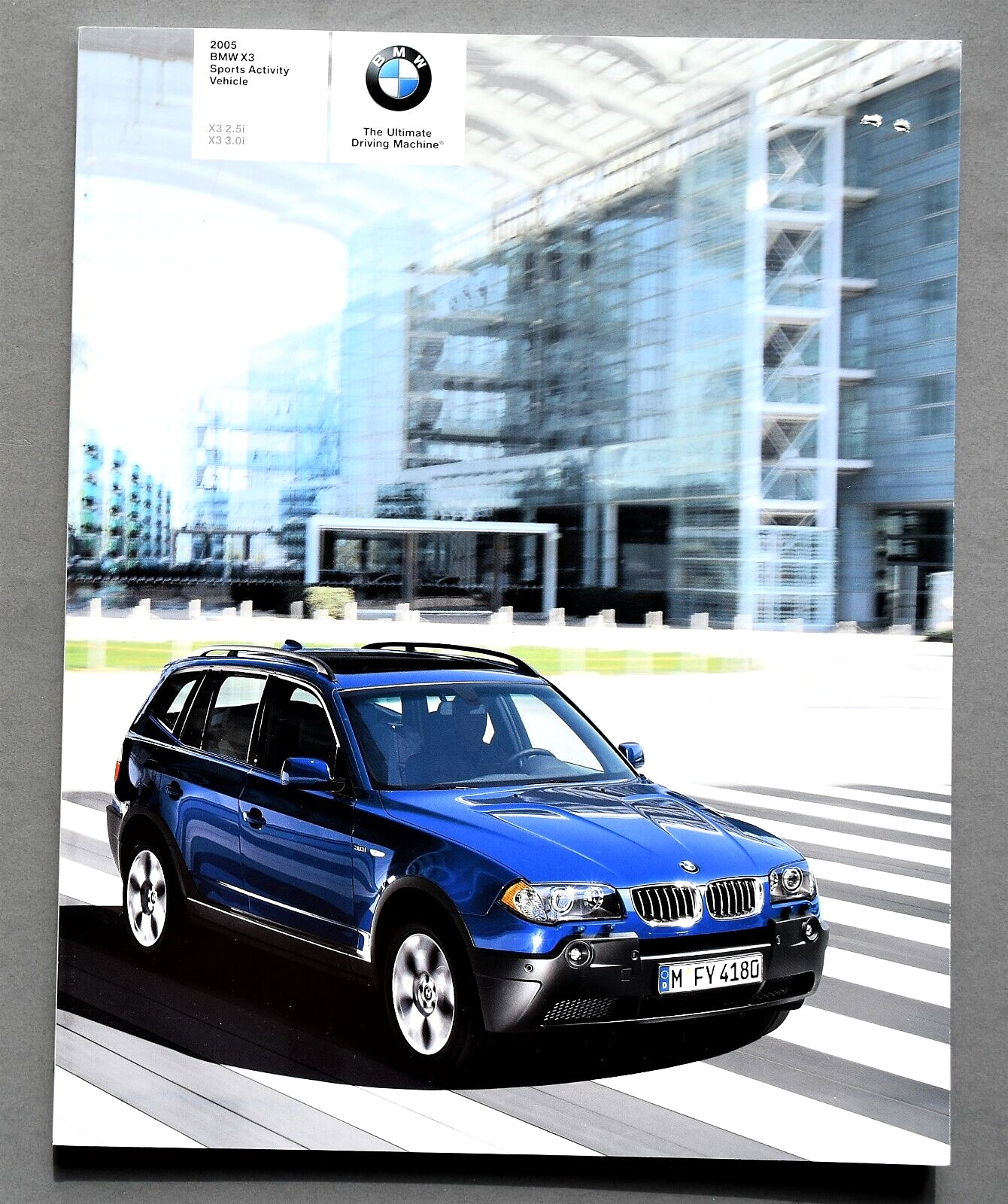 2005 BMW X3 SERIES SPORT ACTIVITY VEHICLE SALES BROCHURE CATALOG ~ 80 PAGES