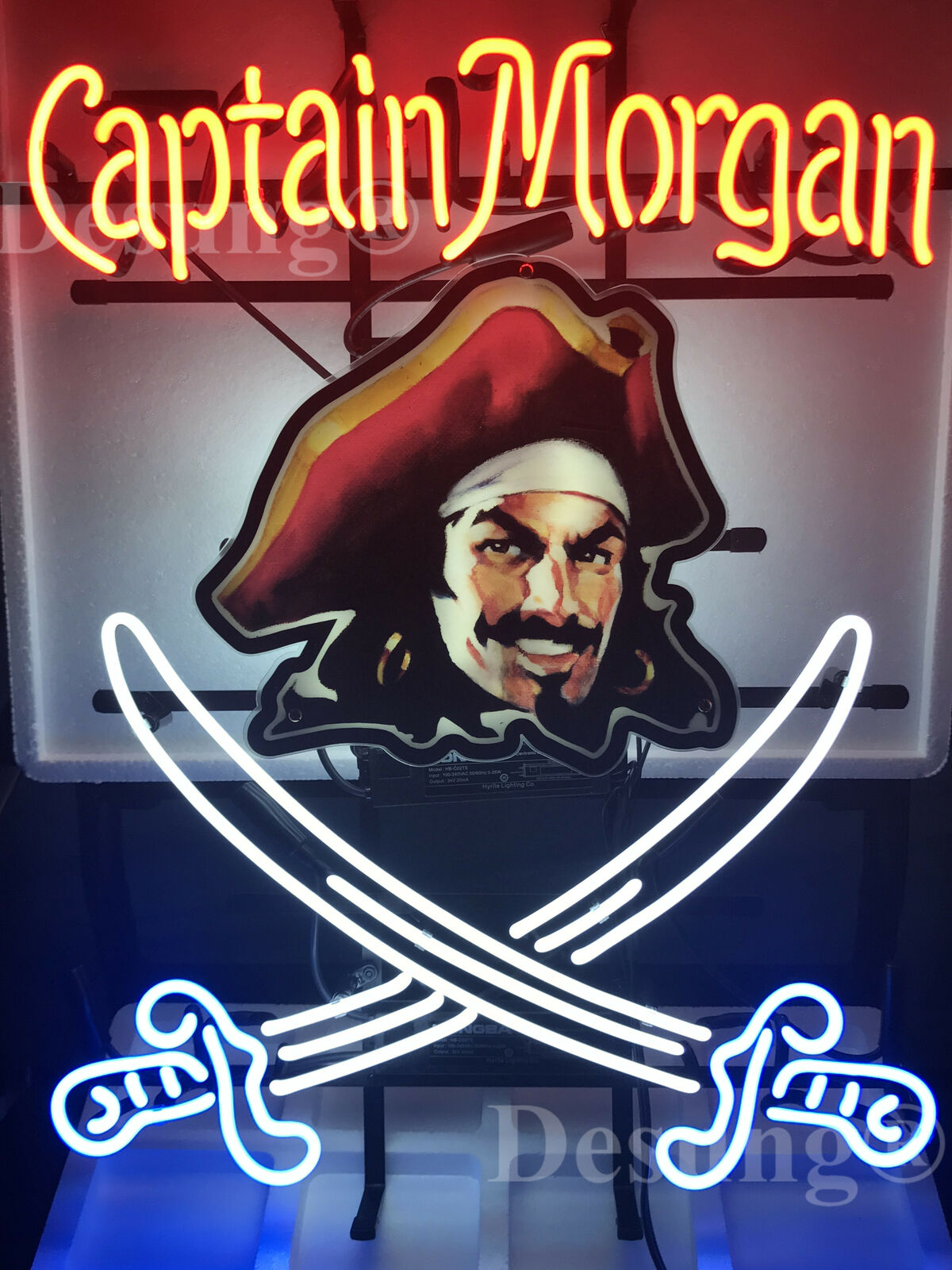 New Captain Morgan Rum Lamp Light Light Neon Sign 24\