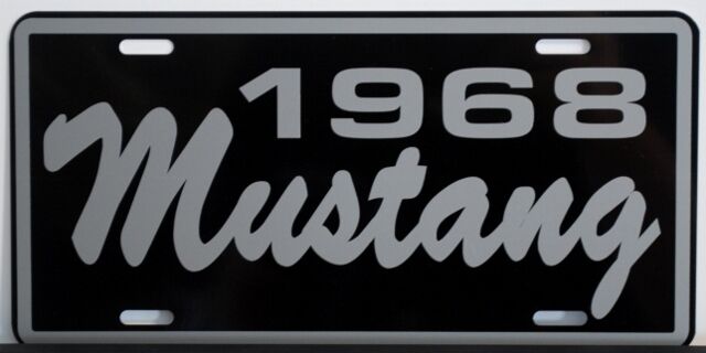 1968 68 FORD MUSTANG LICENSE PLATE 260 289 302 CONVERTIBLE FASTBACK SHELBY GT 