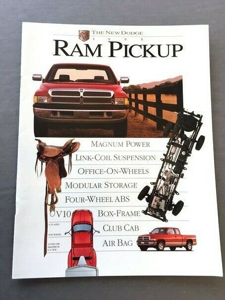 1995 Dodge Ram Pickup Truck Original Sales Brochure Book - Laramie SLT