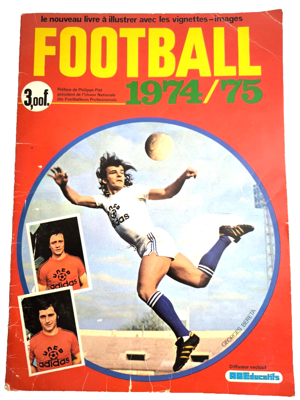 AGEDUCATIVES ALBUM FOOTBALL VIGNETTES 1974 1975 COMPLETE PLATINUM
