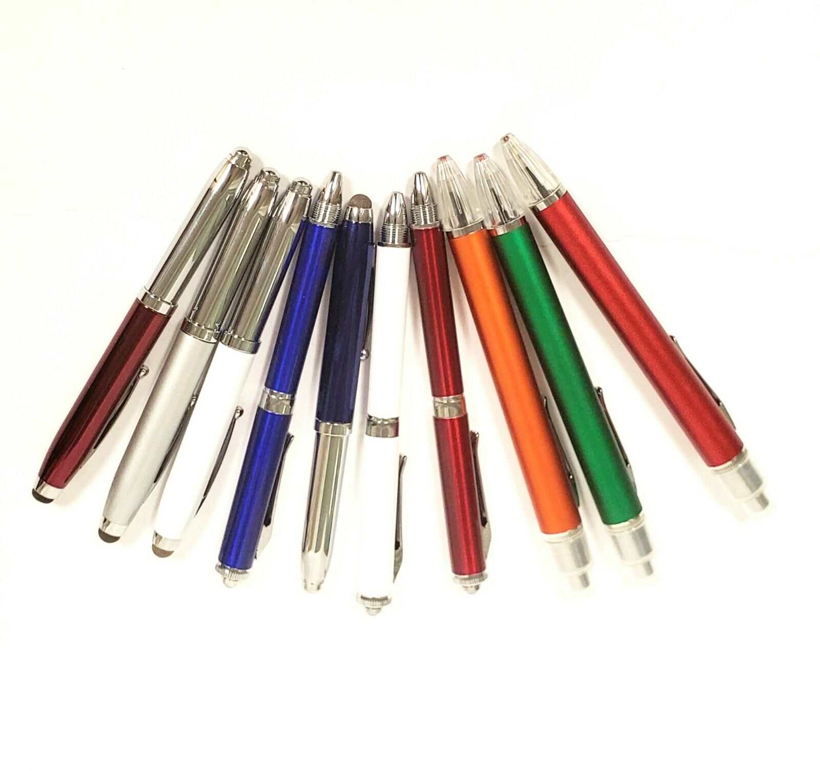 Bulk Lot of 1,000 –Great Assortment Of Metal & Plastic DEFECTIVE Flashlight Pens