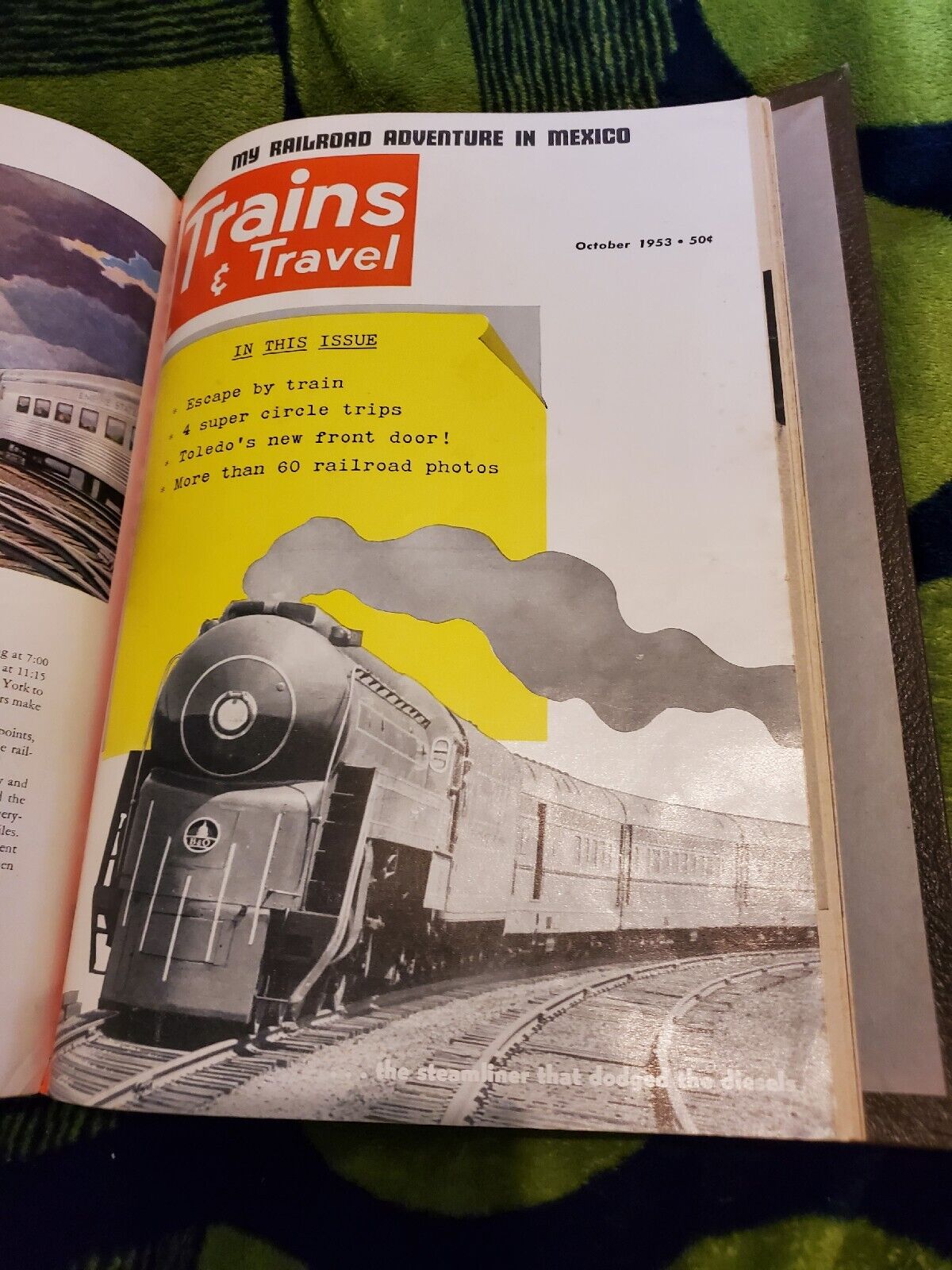 Trains and Travel Magazine November 1951-October 1952 Bound 12 Issues