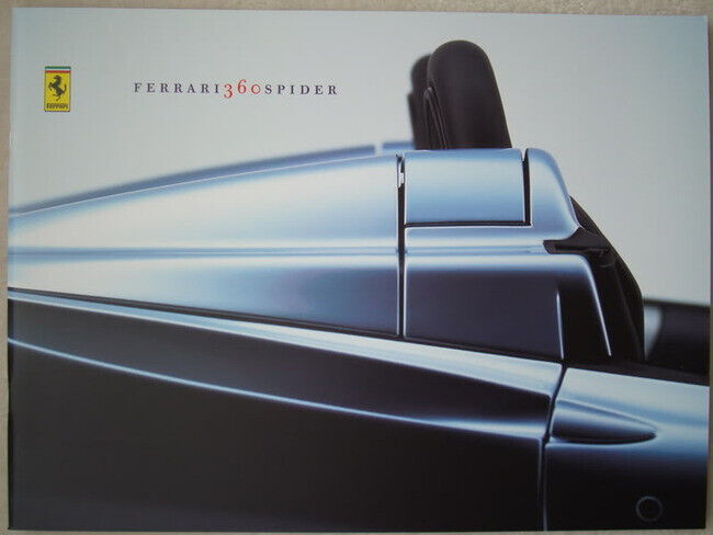 Ferrari 360 Spider Brochure