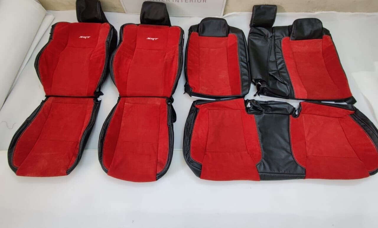 2015-2023 Dodge Charger SRT Synthetic Leather Suede Front/Rear Seat Covers