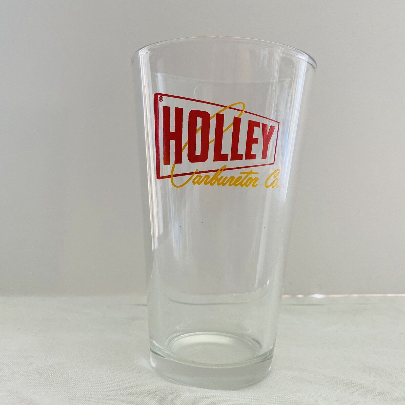 Holley Carburetor Co. 425ml pint Beer glass Mancave Collectable Barware USA