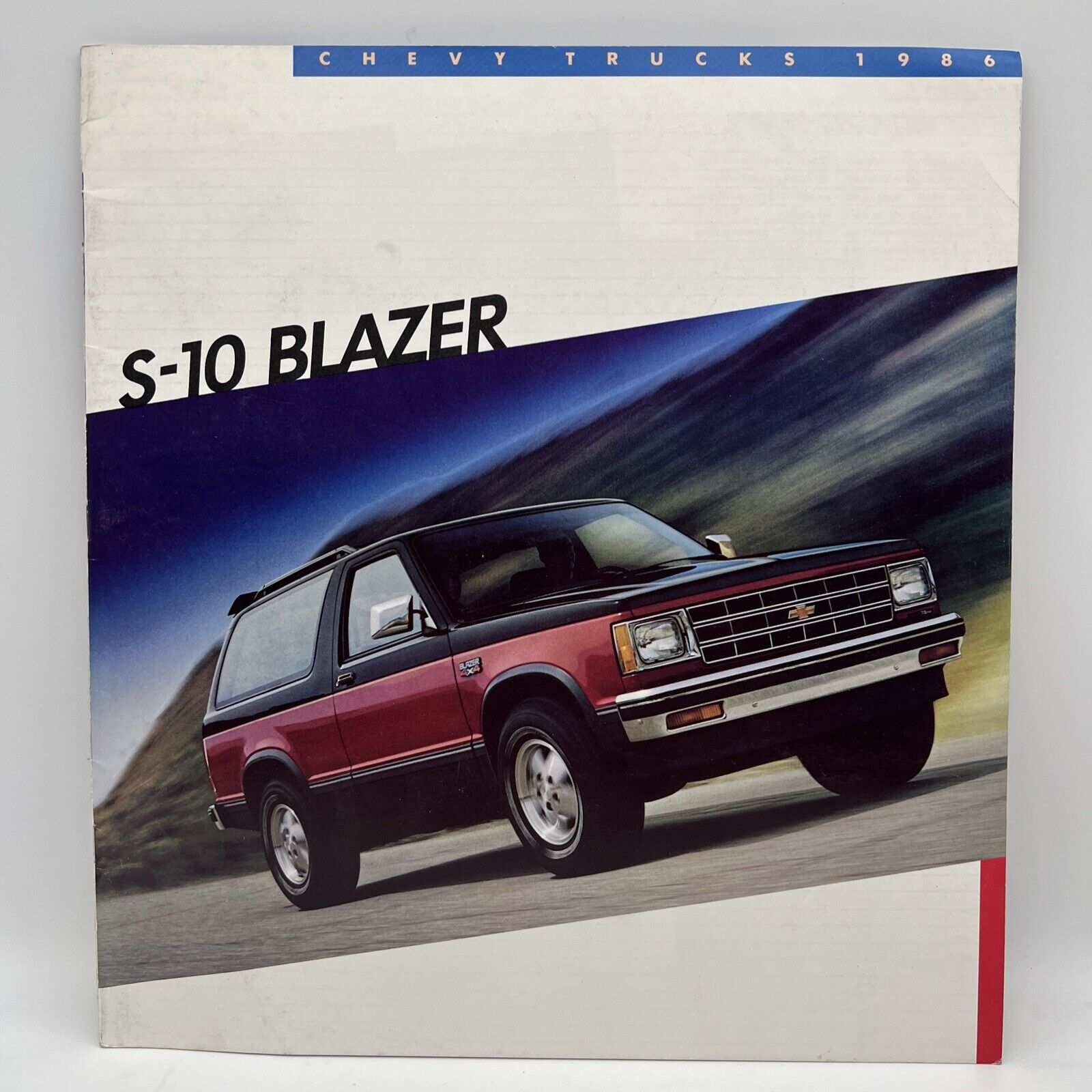 1986 CHEVROLET S-10 BLAZER 11X12 Auto Dealer Car Sales Brochure Catalog Specs