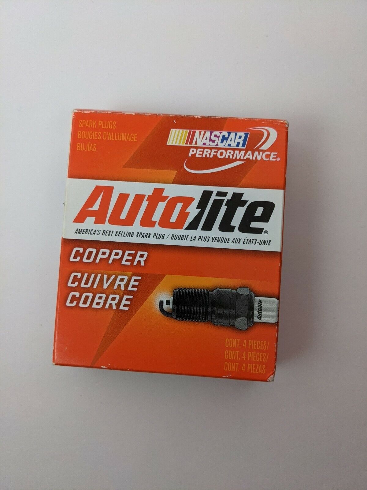 Genuine Autolite 4163 Copper Resistor Spark Plugs Set of Four (4)