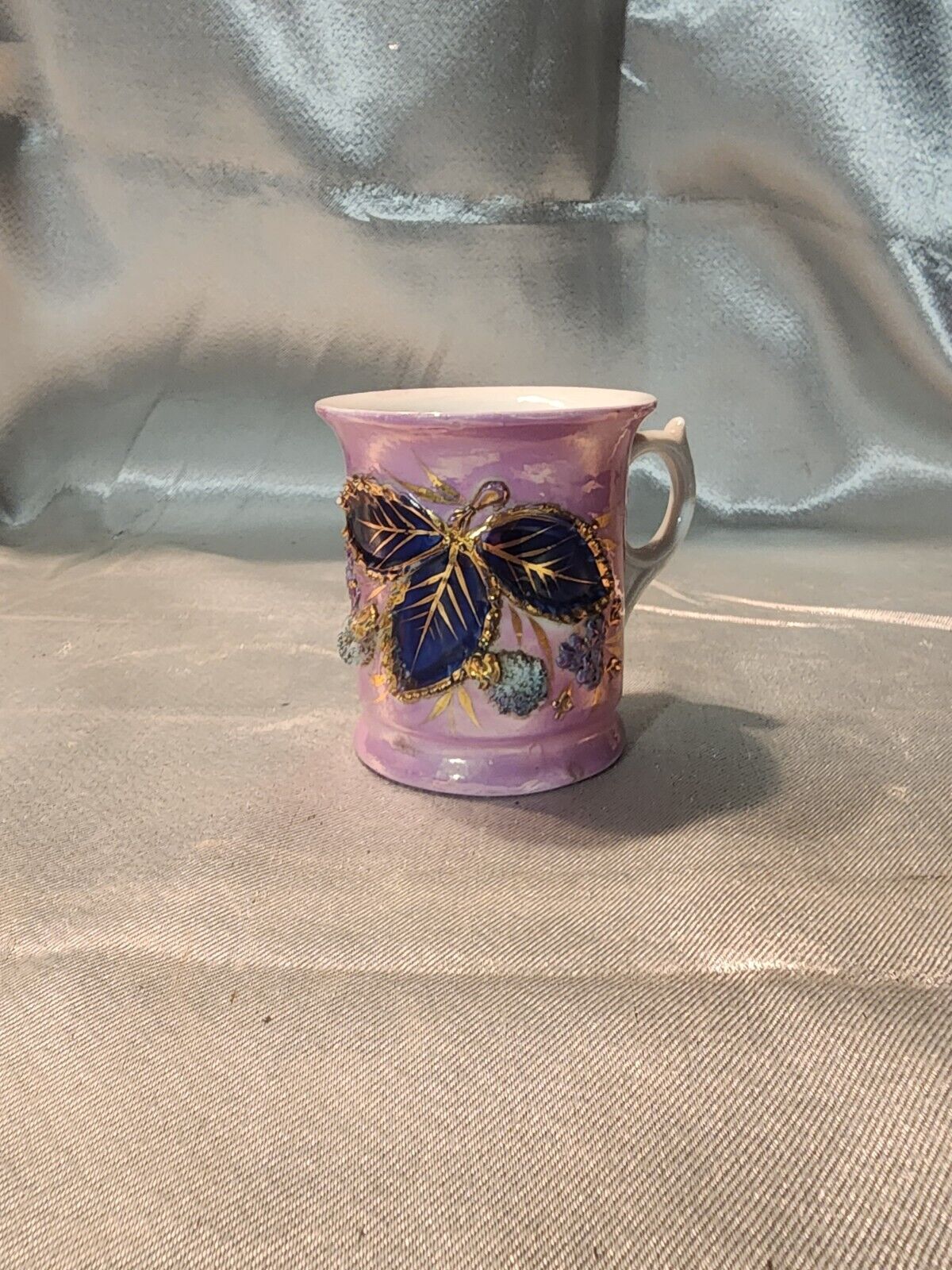 Antique Hand Painted Porcelain German Coffee Tea Mug Ft. Dodge IA