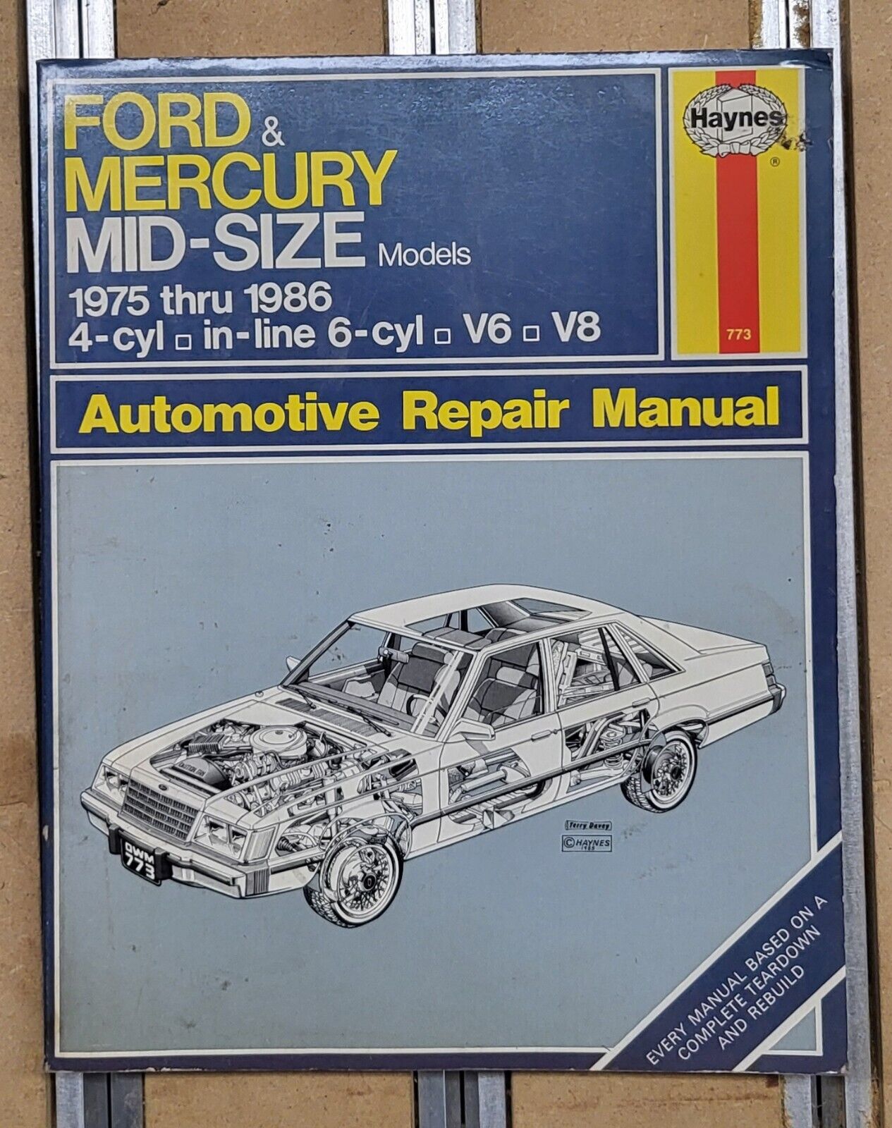 Haynes Ford & Mercury Mid Size Models 1975-1986 Owners Workshop Manual Book 773