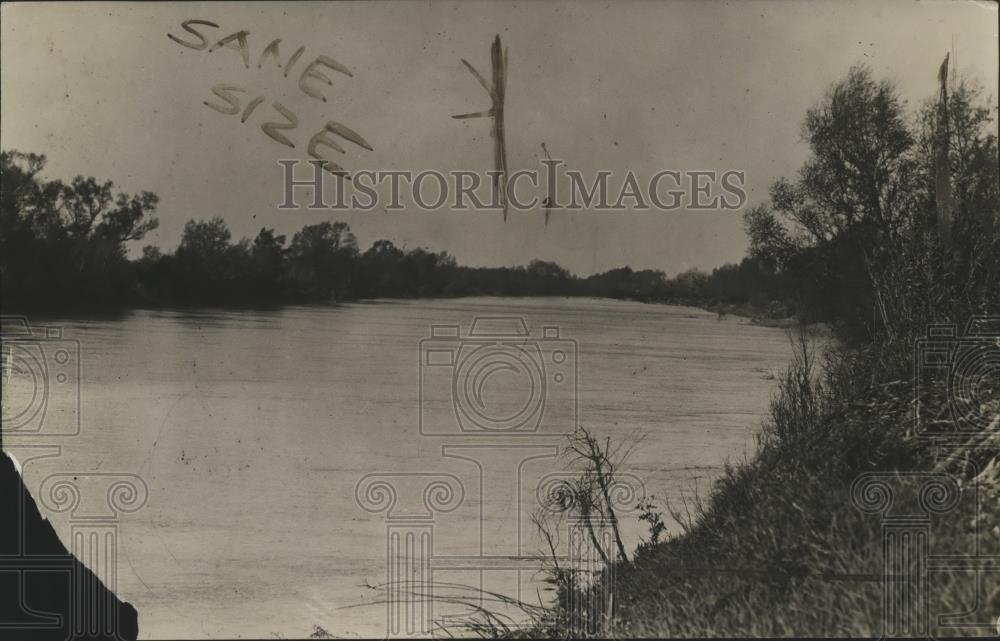 1920 Press Photo Reservoir flooding at Mercedes Texas - neo11029