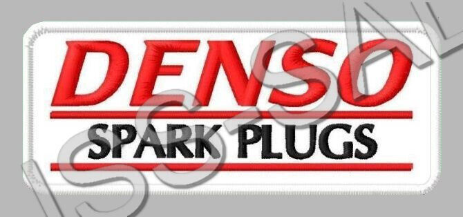 DENSO SPARK PLUGS EMBROIDERED PATCH IRON/SEW ON ~3-3/4\
