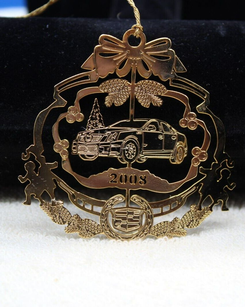 Cadillac Christmas Ornament 24kt Gold Finish - 2008