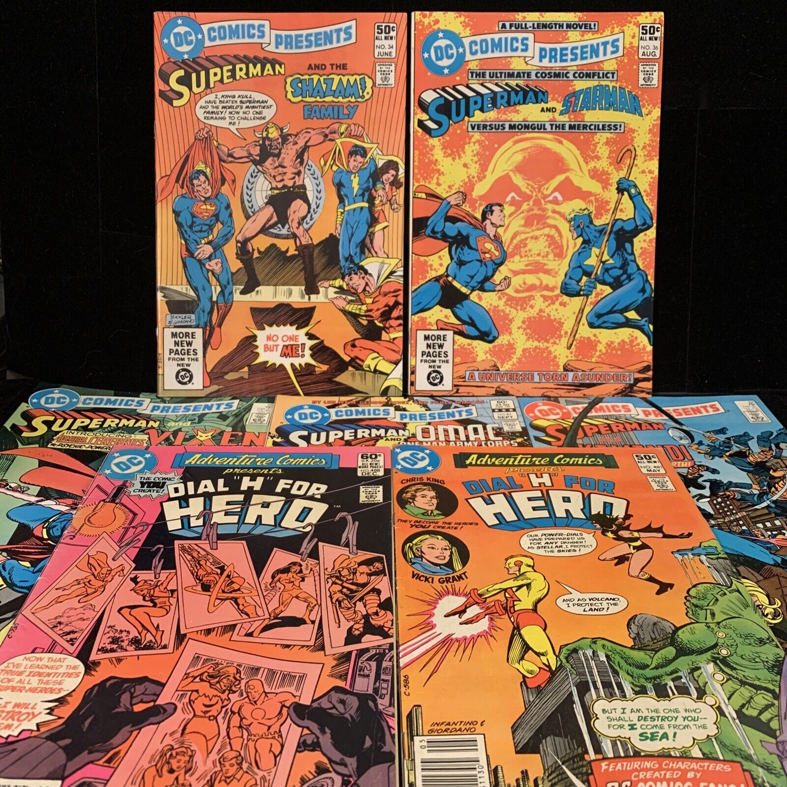 DC Vintage 1981 Comics Presents #34, 36, 61, 64, 68 H For Hero #481, 488 🔥