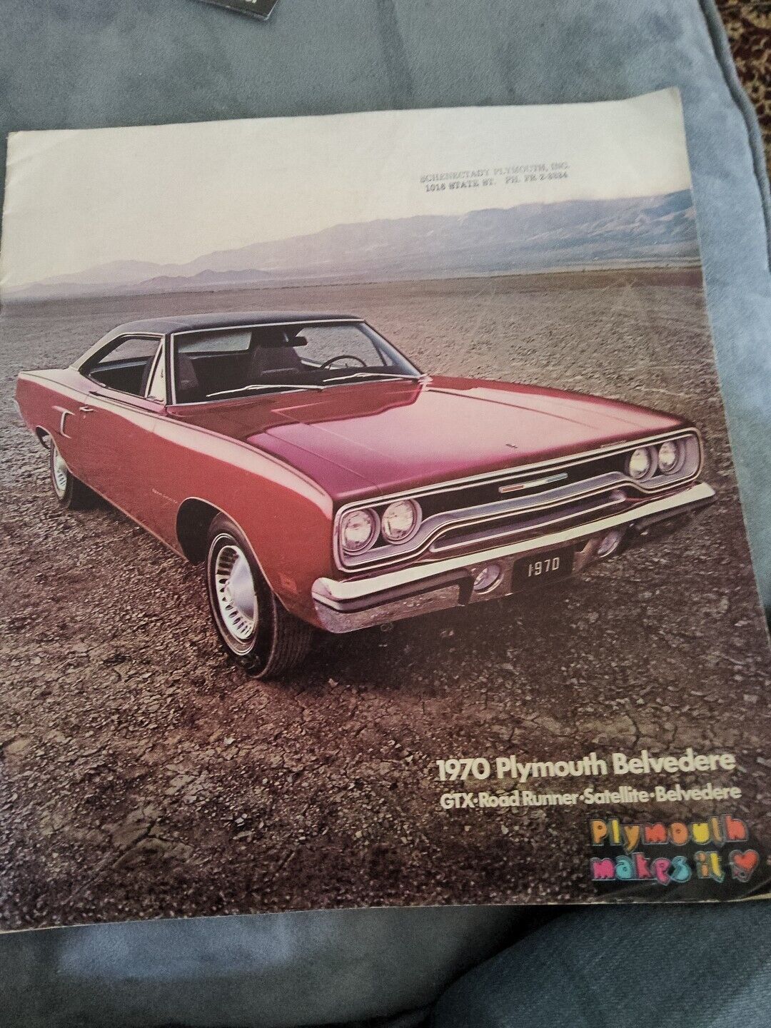 Original 1970 Plymouth Belvedere Sales Brochure 70 GTX Satellite Road Runner