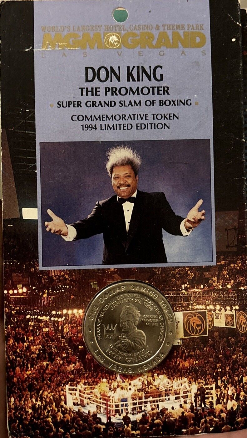 MGM Grand Las Vegas Don King 1994 Commemorative Token The Promoter  Super Grand