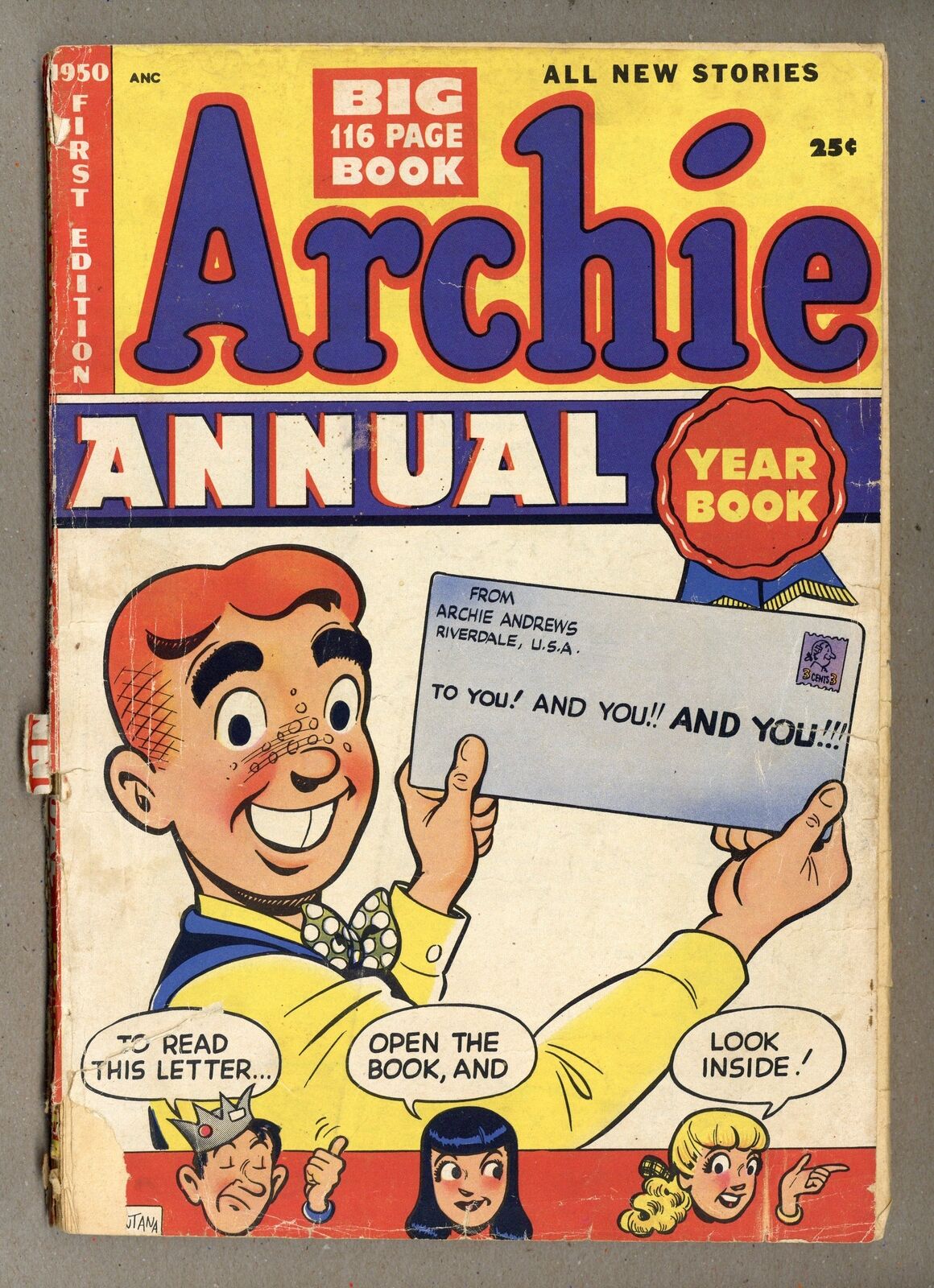 Archie Annual #1 PR 0.5 1950