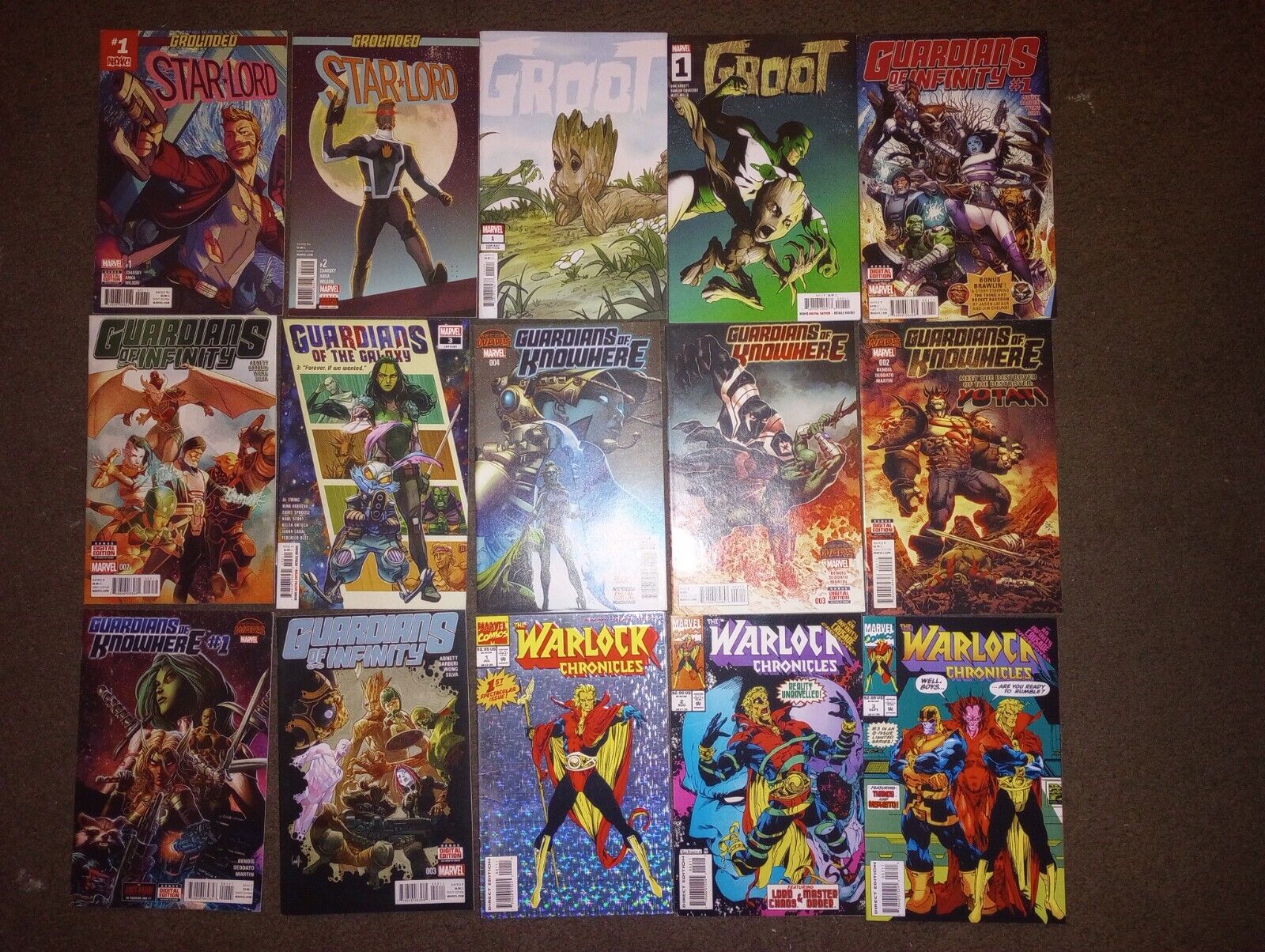 Assorted 15 Lot-Guardians Of The Galaxy/Related Comics Great Condition See Pics