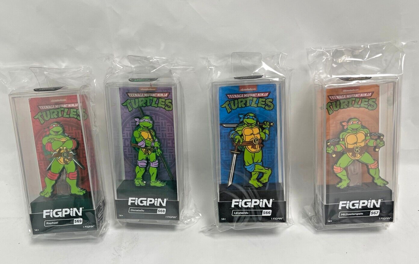 FiGPiN Classic Teenage Mutant Ninja Turtles BUNDLE of 4  - NEW - SEALED
