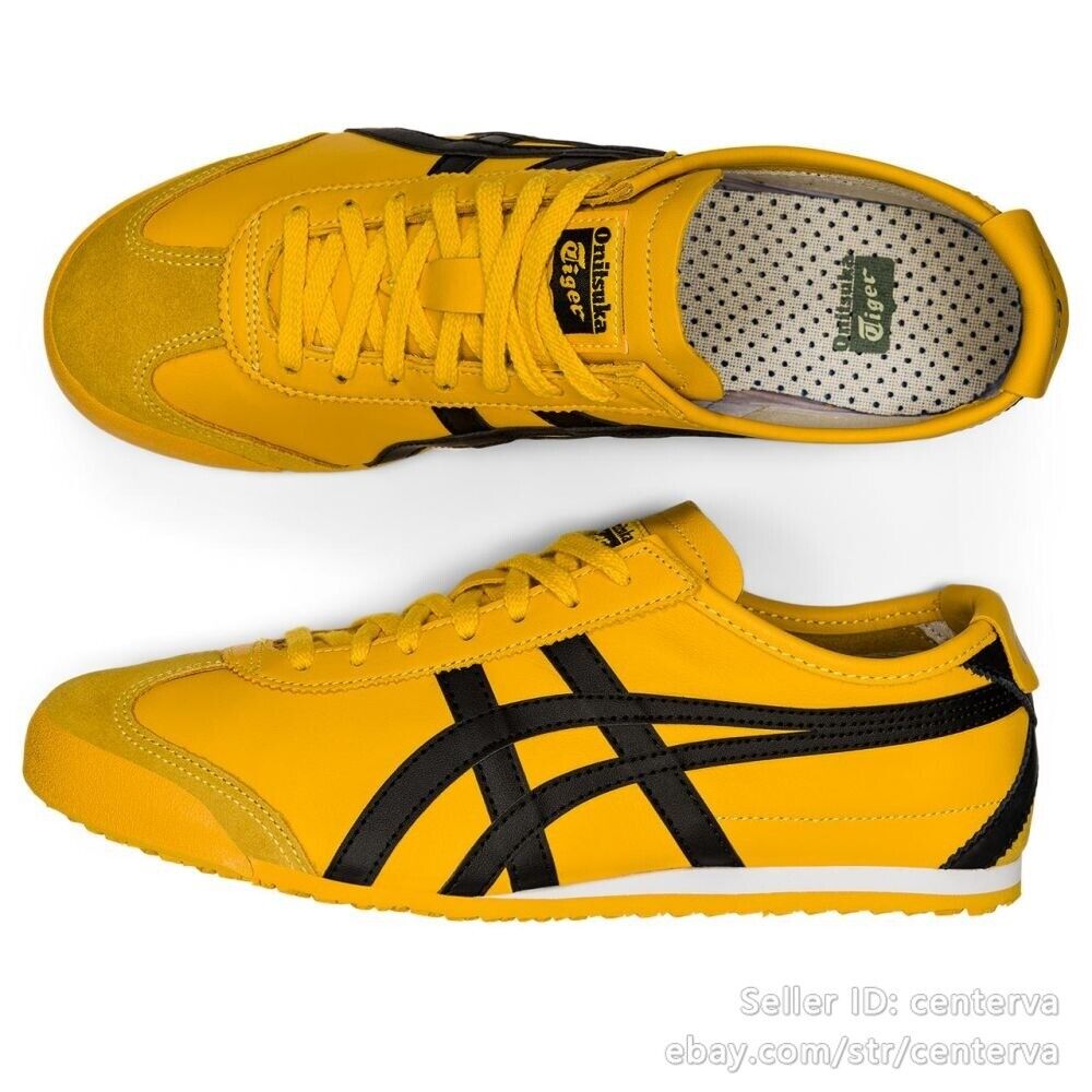 Onitsuka Tiger MEXICO 66 Yellow/Black Shoes 1183C102-751 Iconic Unisex Footwear