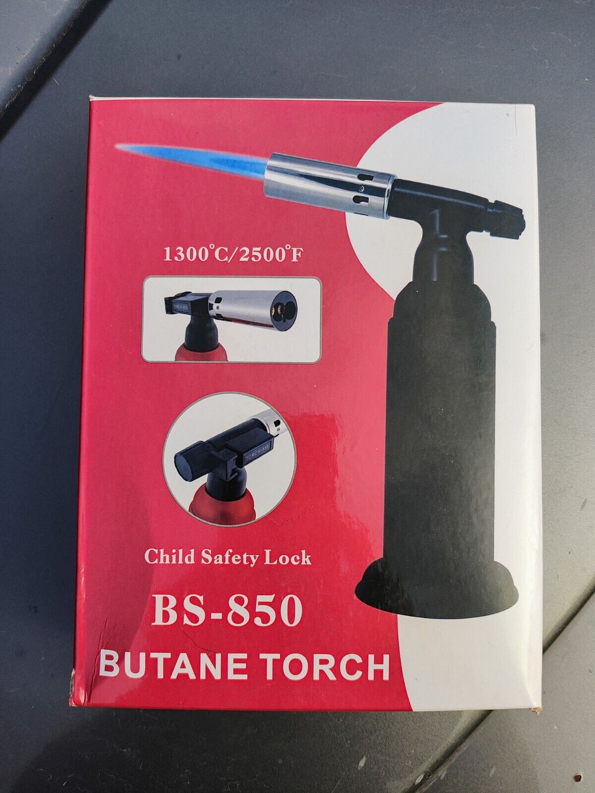 Butane Torch with Ignitor, Adjustable And Refillable, Dual Jet Flame