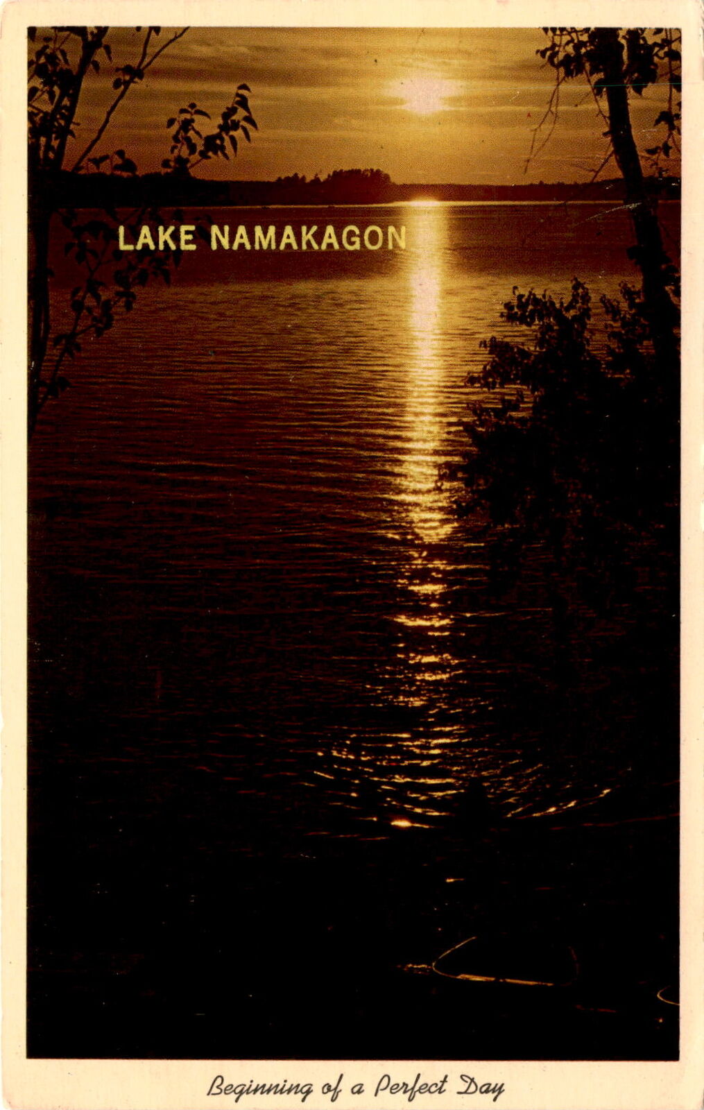 1965 Lake Namakagon Postcard, Perfect Day, Weather, Bugs, Fishing, Milwaukee WI