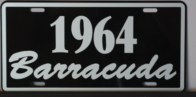 METAL LICENSE PLATE 1964 BARRACUDA FITS PLYMOUTH A BODY MOPAR FORMULA S 273