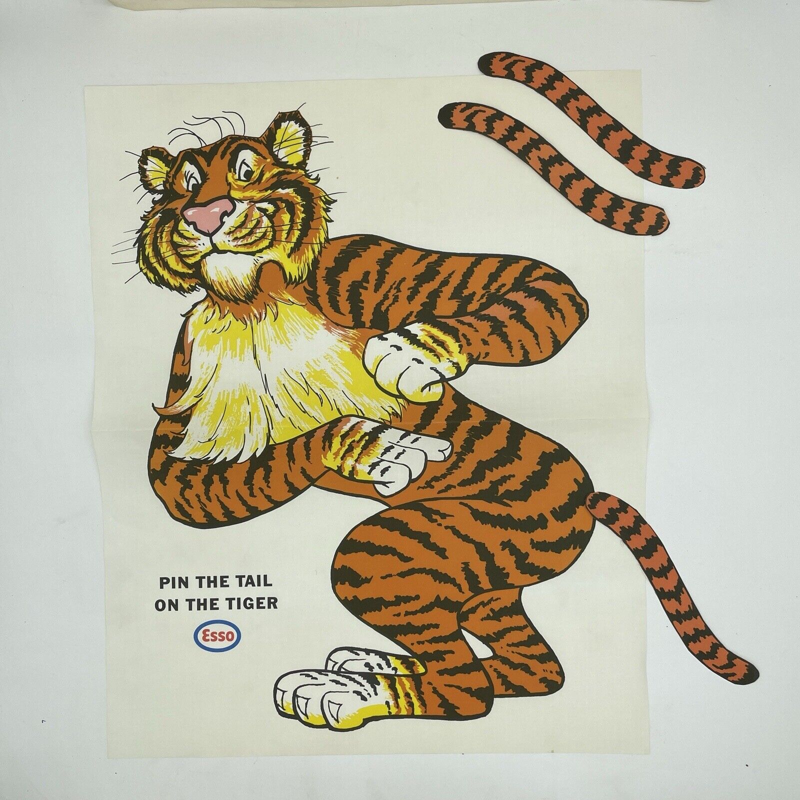 Vintage ESSO  Pin The Tail On The Tiger Advertisement 1968 National Convention