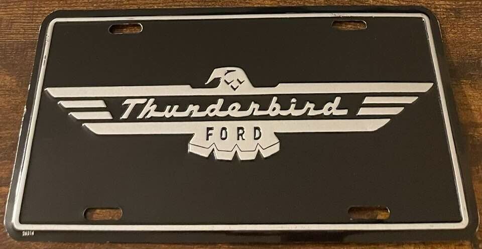 Vintage Ford Thunderbird Booster License Plate 1955 1956 1957 1958 1959 1960
