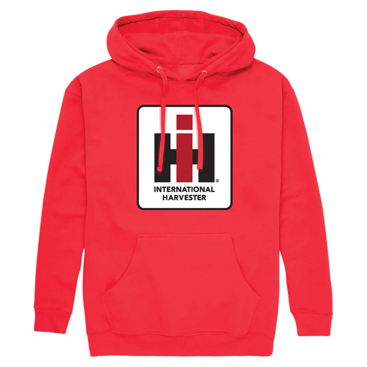 International Harvester Logo IH Red Hooded Sweatshirt D16885