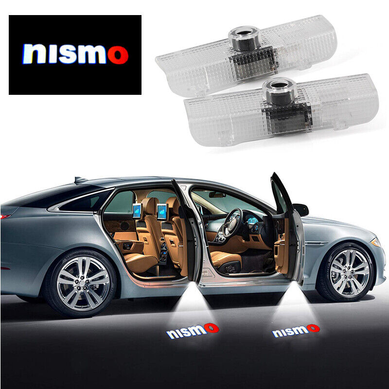 2Pcs Car Door Light Up LED Logo Projector Lights For Nissan Altima Maxima Armada