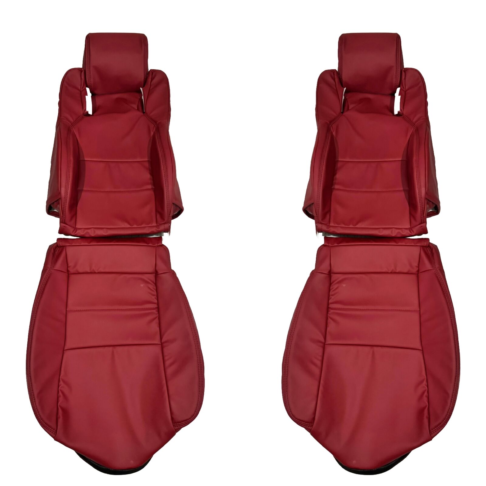 Toyota Supra MK3 / MKIII 1986.5-1992 Synthetic Leather Seat Covers In Dark Red