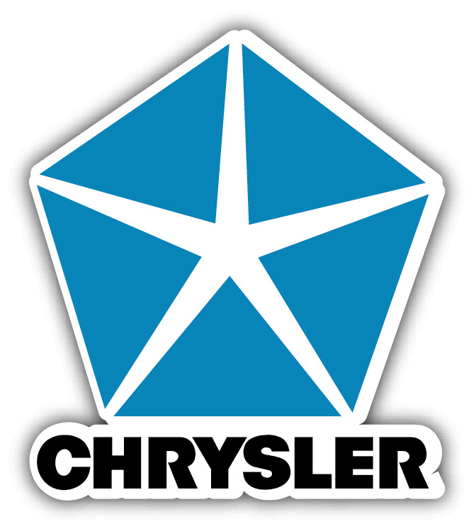 Chrysler Automotive Retro Logo Sticker / Vinyl Decal |10 Sizes with TRACKING