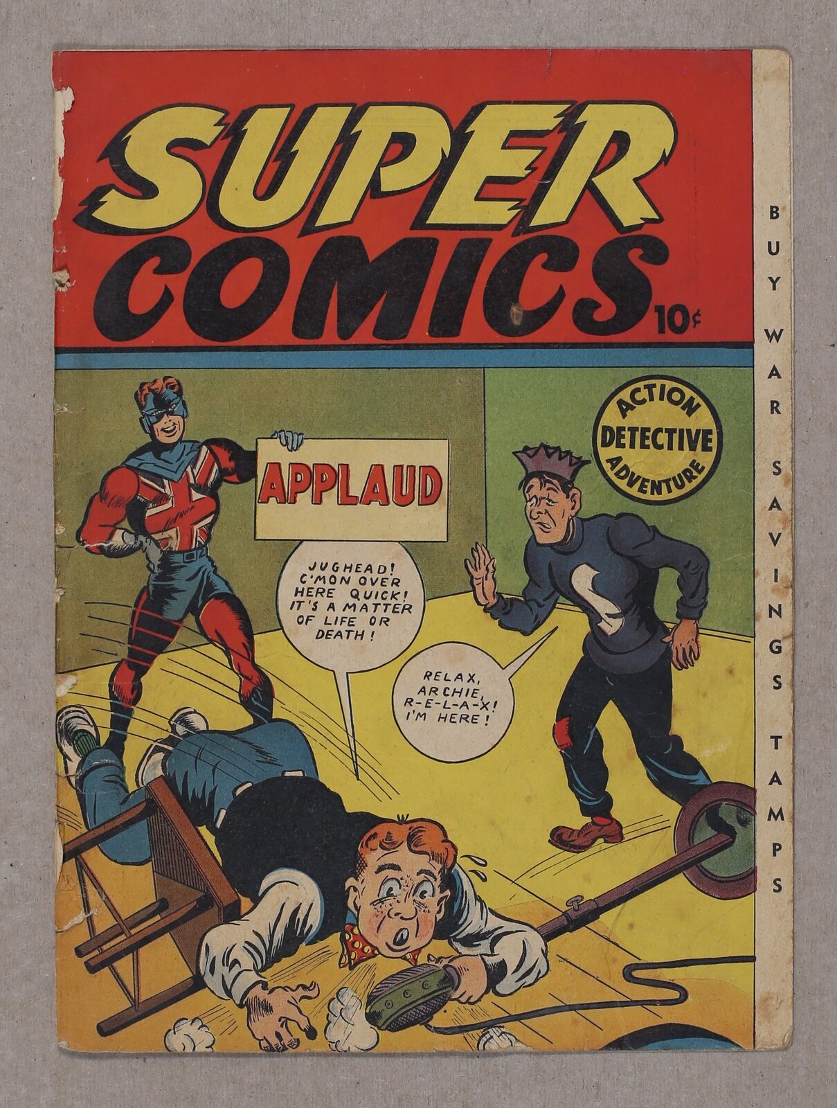 Super Comics #2 Front and Back Cover Only
