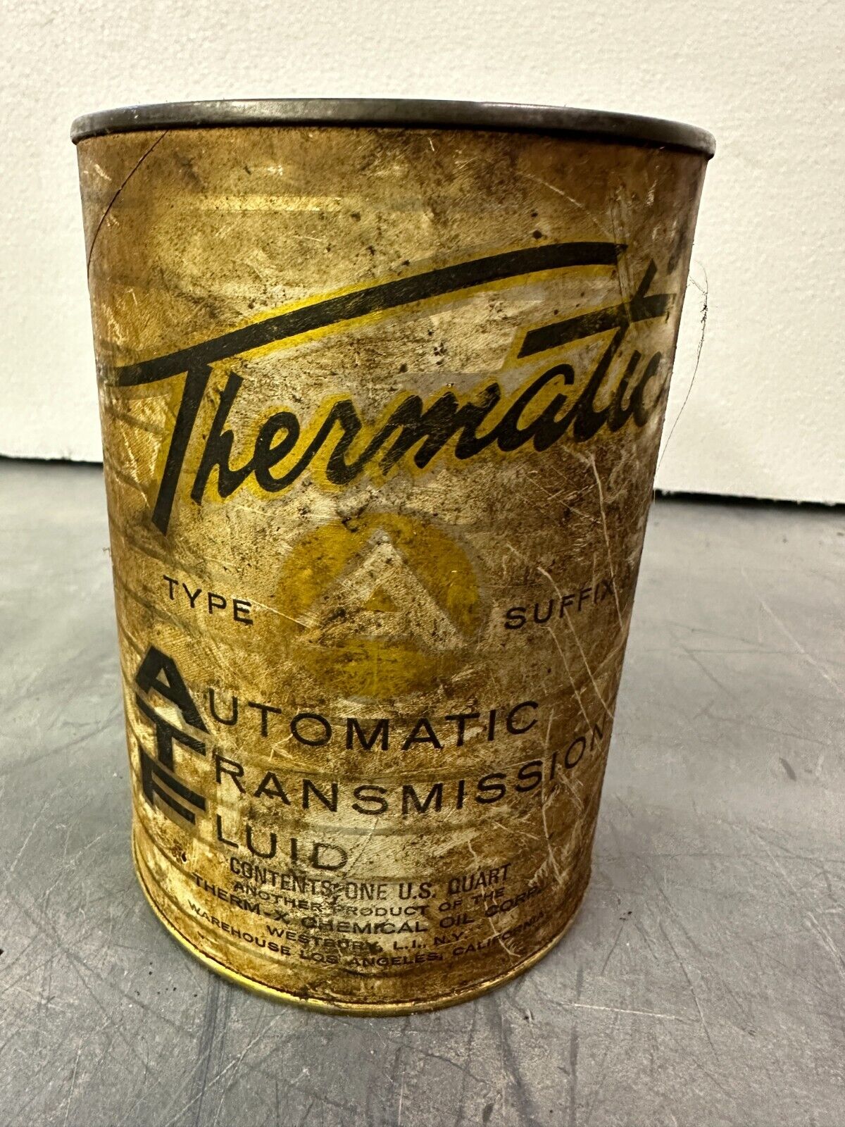 Vintage Thermatic ATF transmission oil  fluid can collection SAE 40 unopened