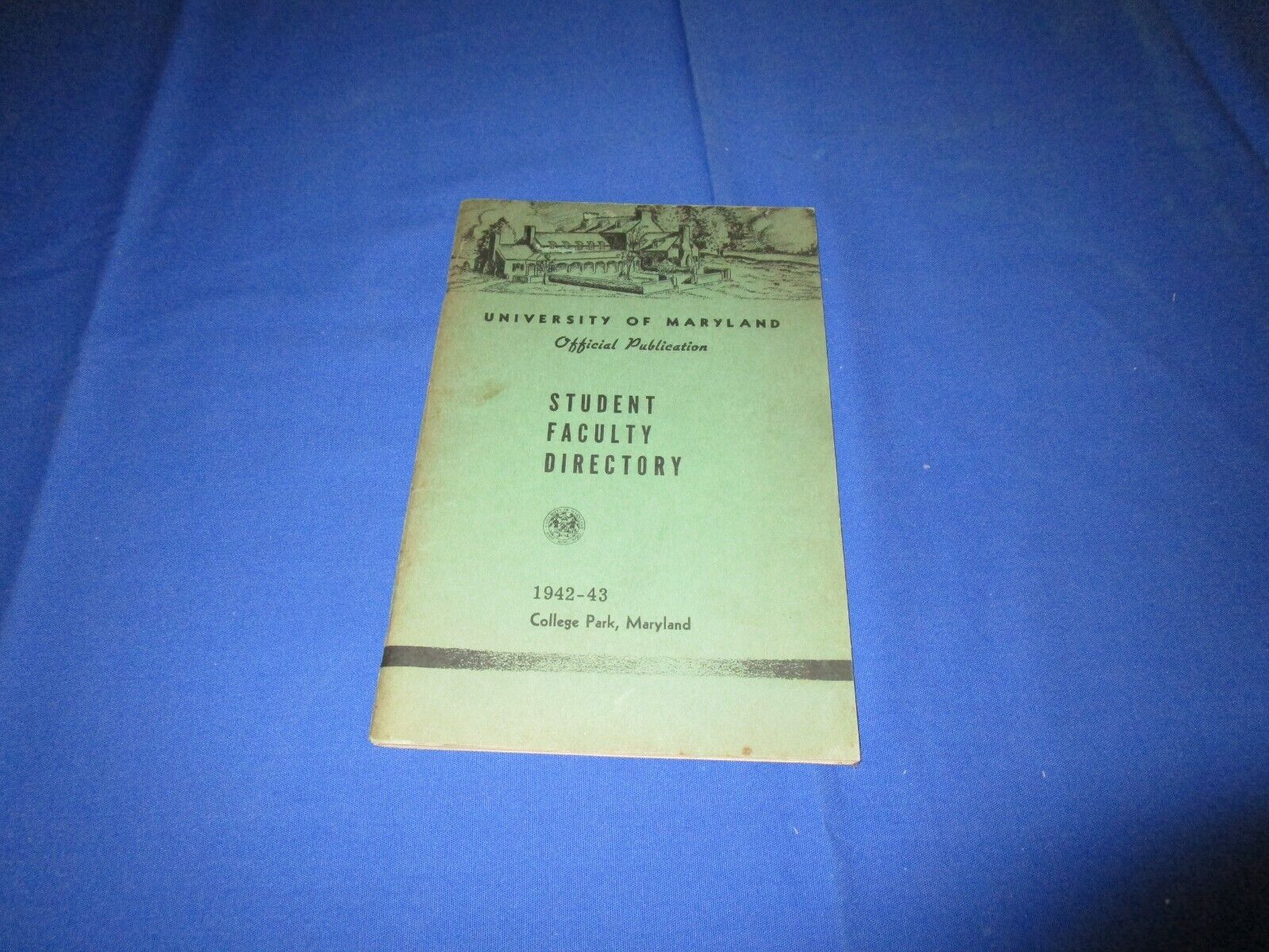 Rare 1942-43 University of Maryland Student Faculty Directory