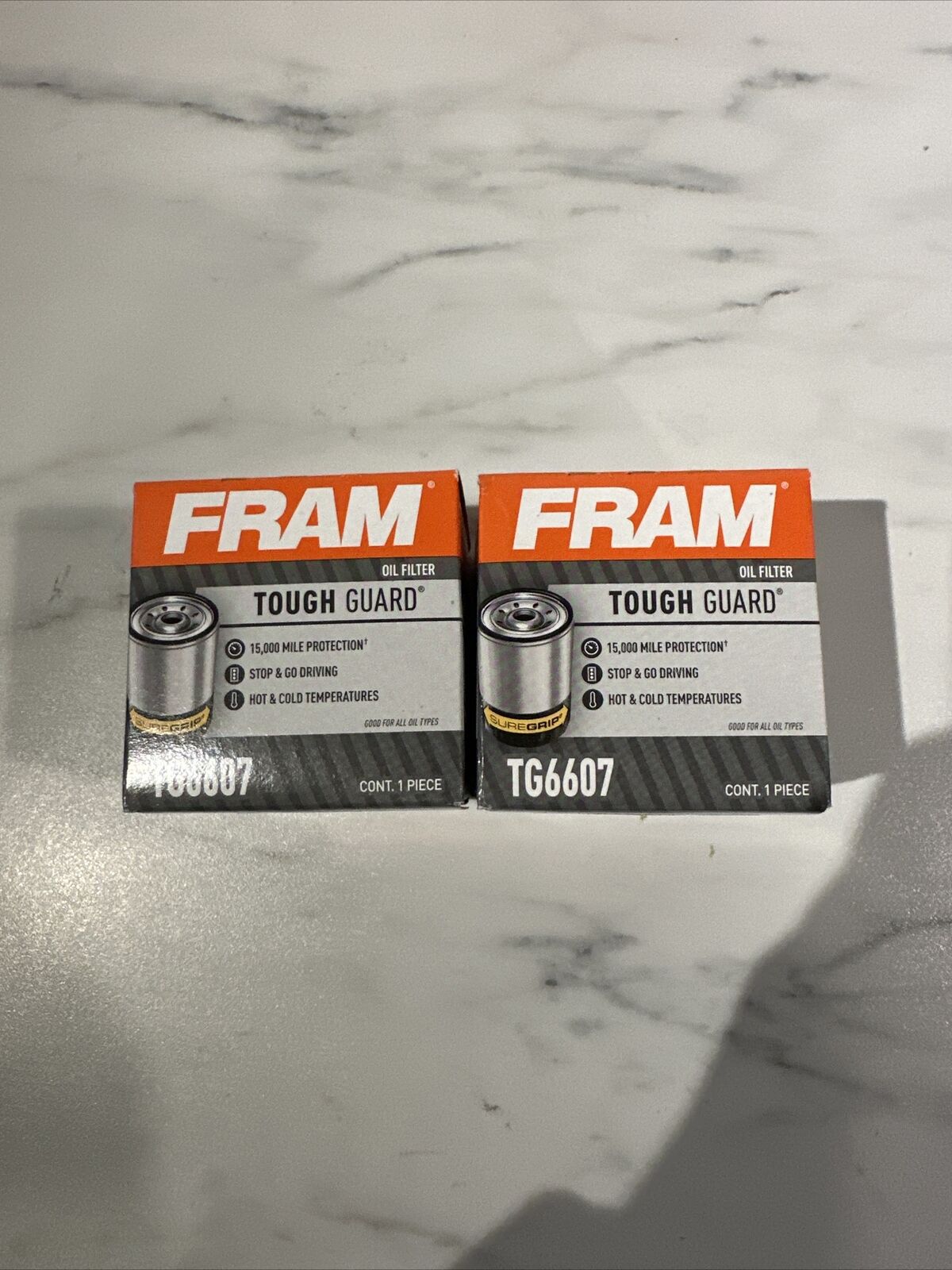 Lot Of 2 New Fram Oil Filters Tg-6607 Tough Guard