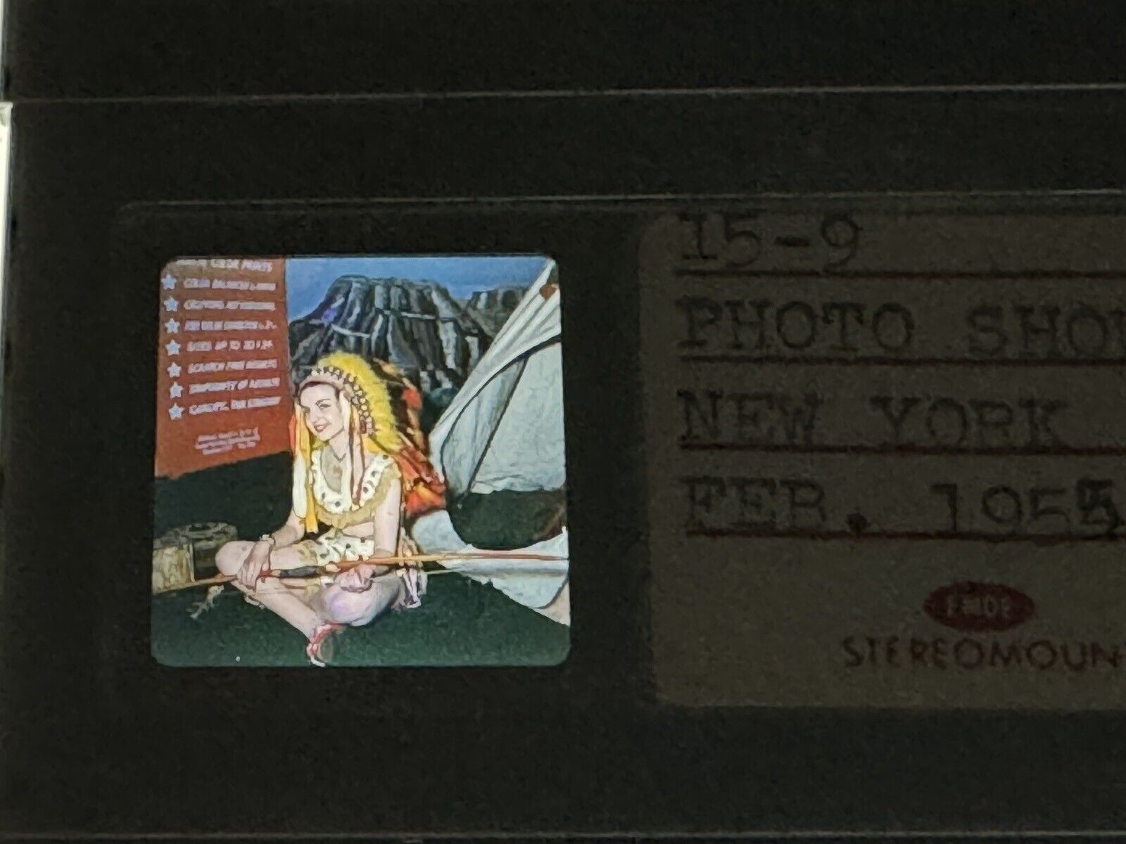1955 Stereo Kodachrome Slides, New York Photo Show, Vintage Advertising, Women