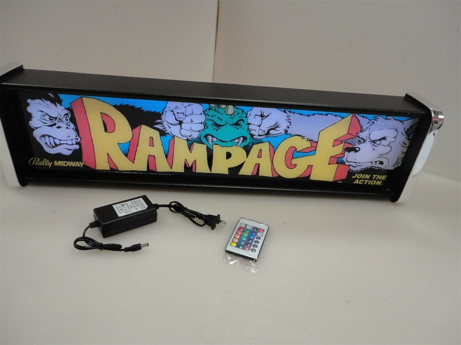 Rampage Marquee Game/Rec Room LED Display light box