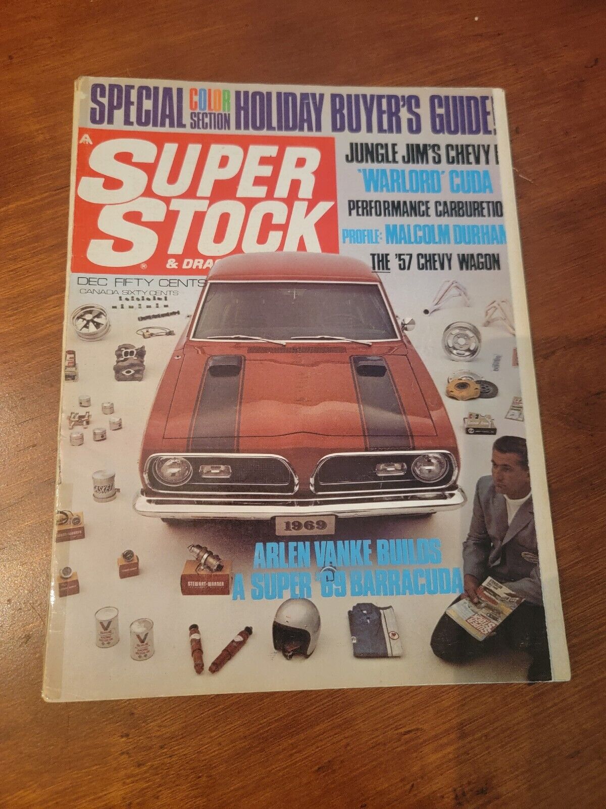 Super Stock & Drag Magazine Dec 1968 NHRA Race Cars Arlen Vanke 69 Barracuda 
