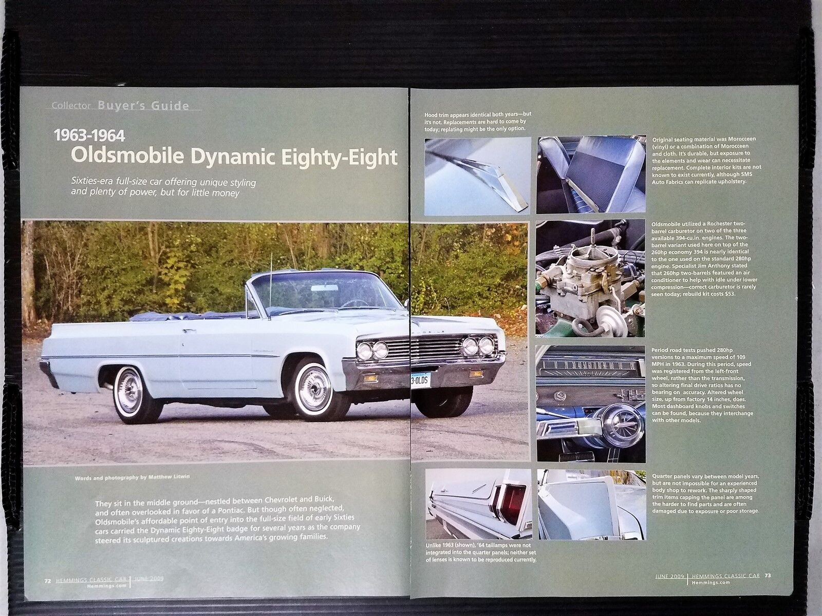 1963-1964 Oldsmobile Dynamic Eighty-Eight 6-Page Article 