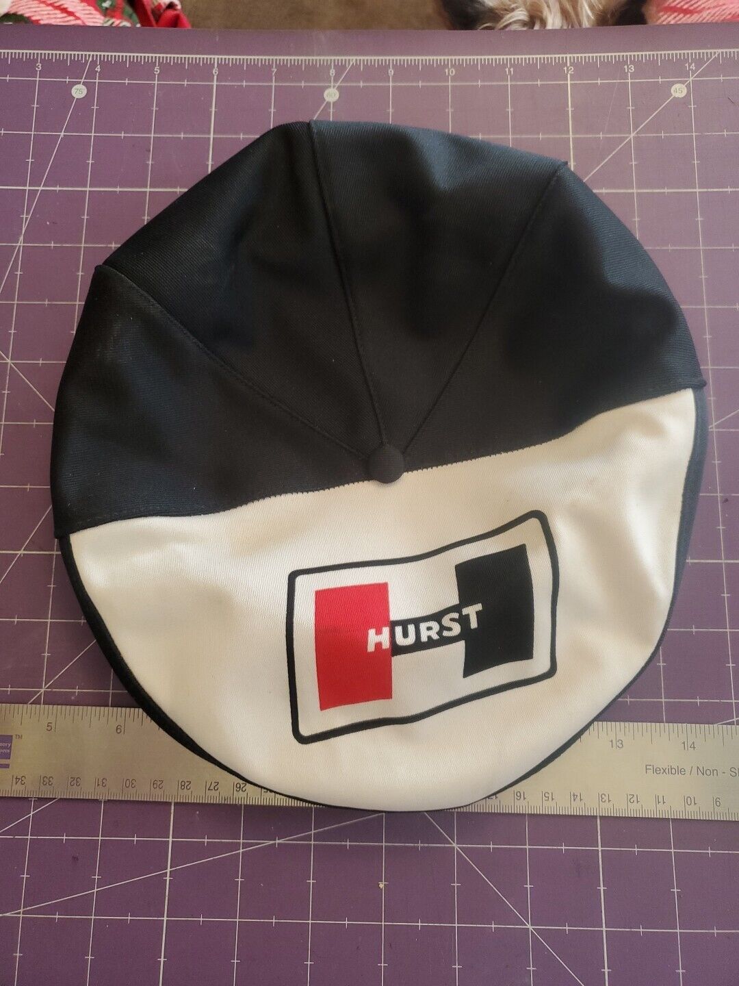Vintage Hurst Shifter Flat Driving Hat/Cap With Snap Back Size Large 