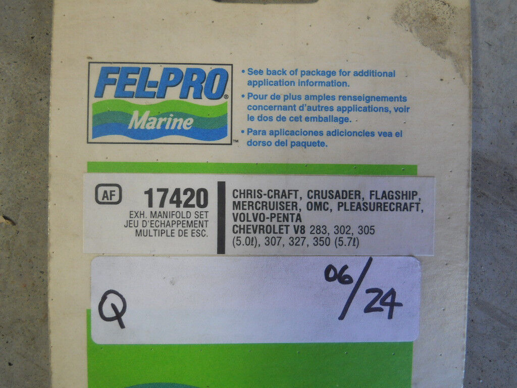 Fel-Pro Marine Exhaust Manifold Set, # 17420
