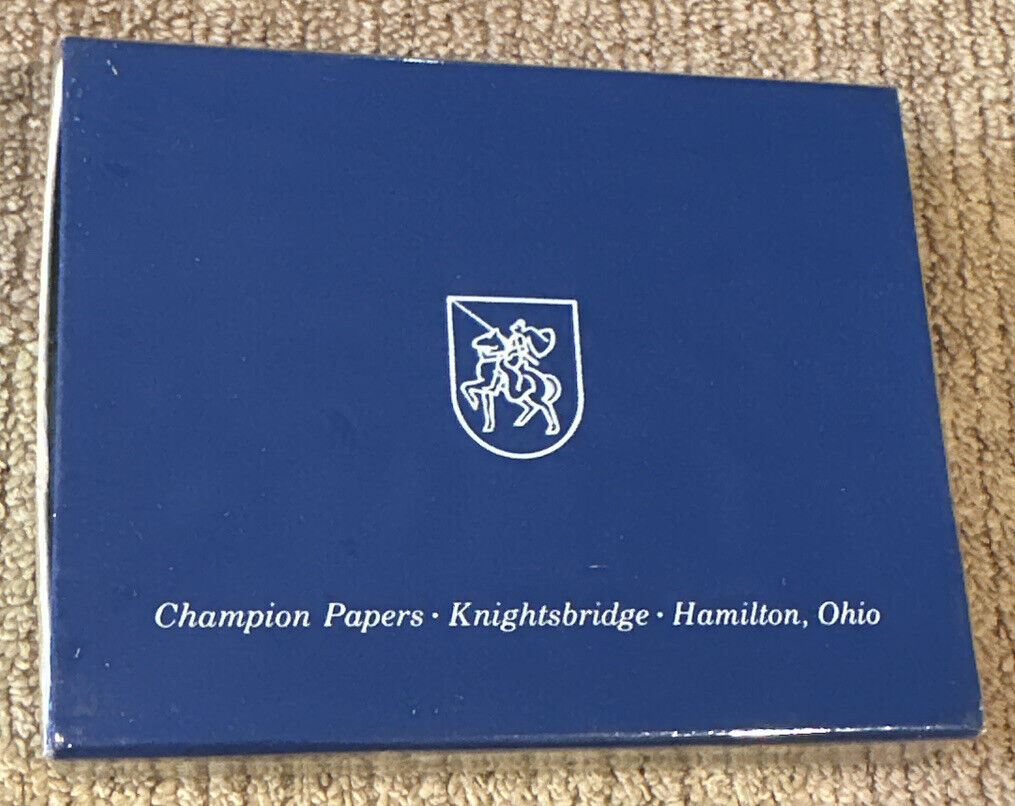 Champion Papers Knightsbridge Hamilton OH Double Deck Playing Cards [NEW SEALED]