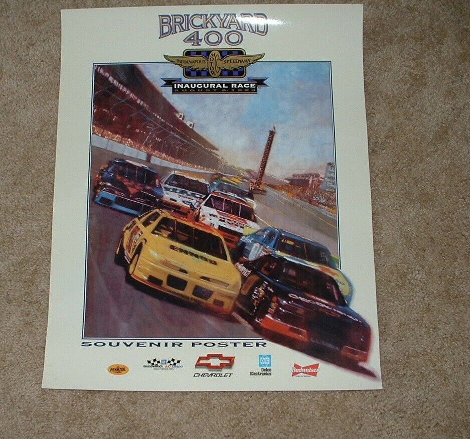 Vintage 1994 Brickyard 400 Inaugural Race at Indianapolis Motor Speedway Poster