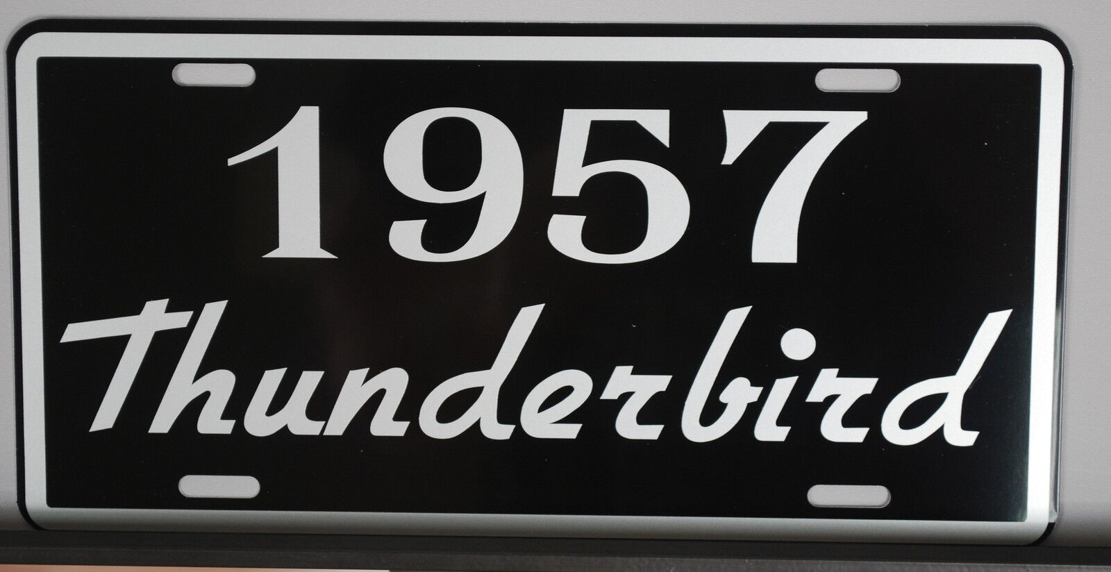 METAL LICENSE PLATE 1957 57 THUNDERBIRD T-BIRD 292 312 Y BLOCK FORD ROADSTER