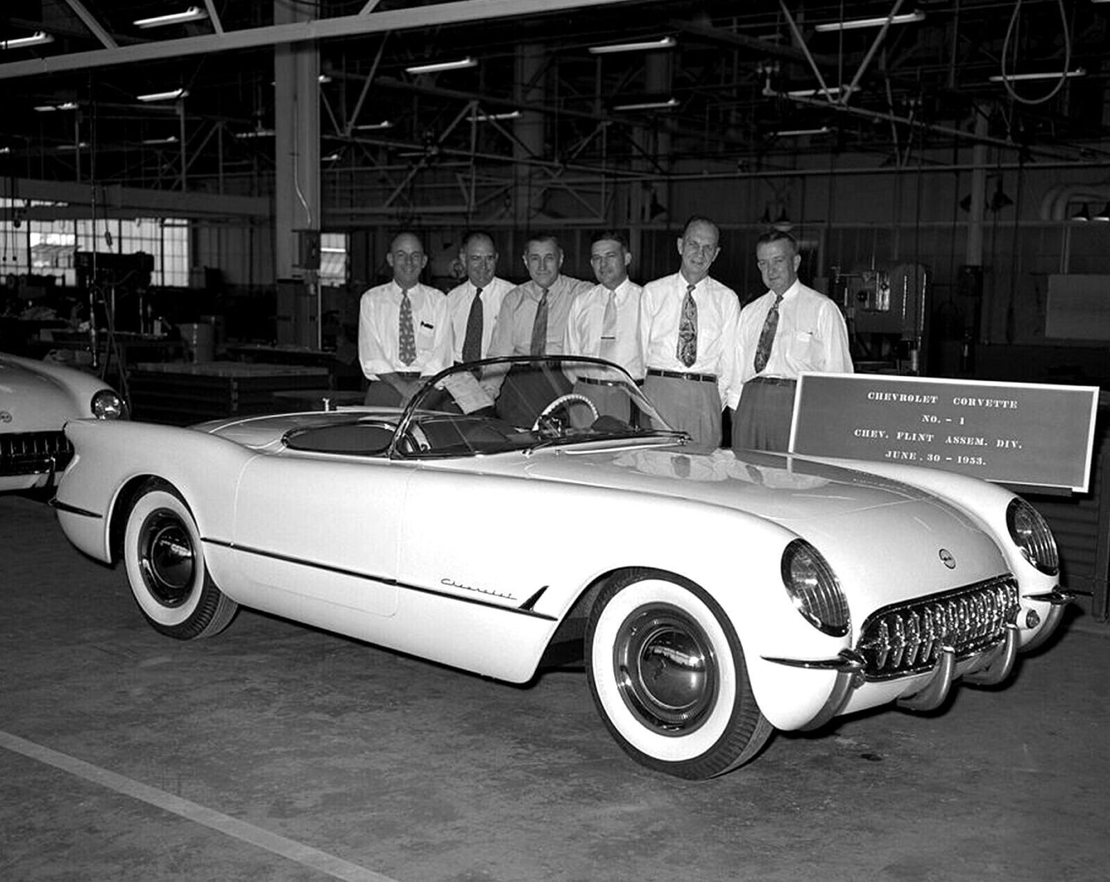 1953 CORVETTE First Car off Factory Assembly Line Classic Poster Photo 13x19