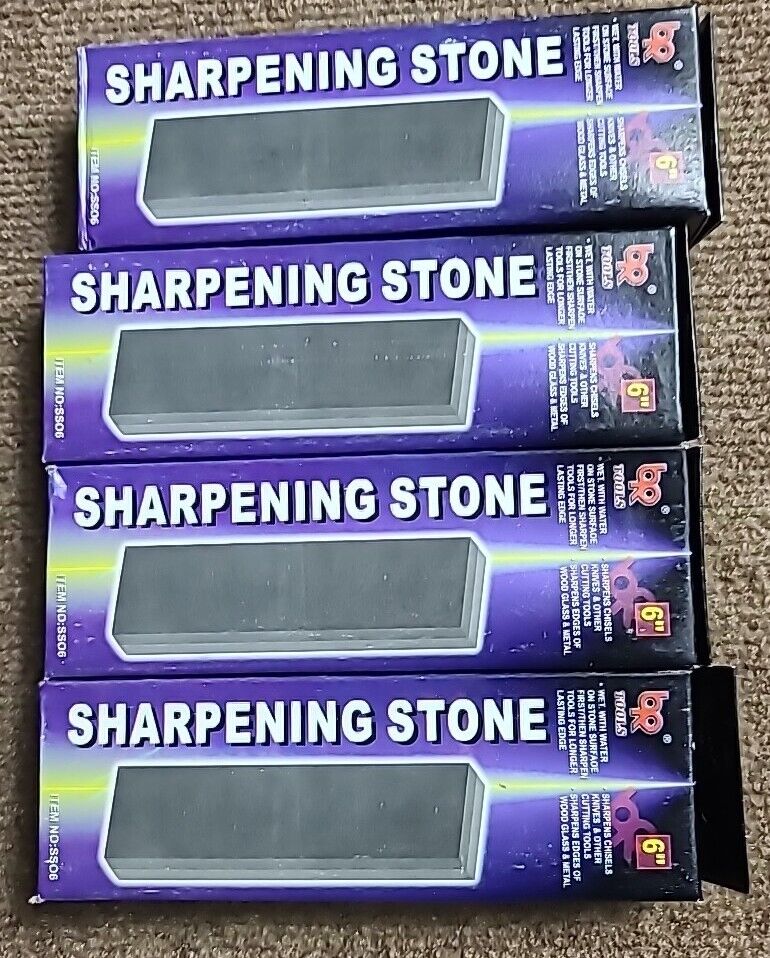 Br Tools Combination Sharpening Stone Aluminium Oxide Lot of 4  6x2x1 New In Box